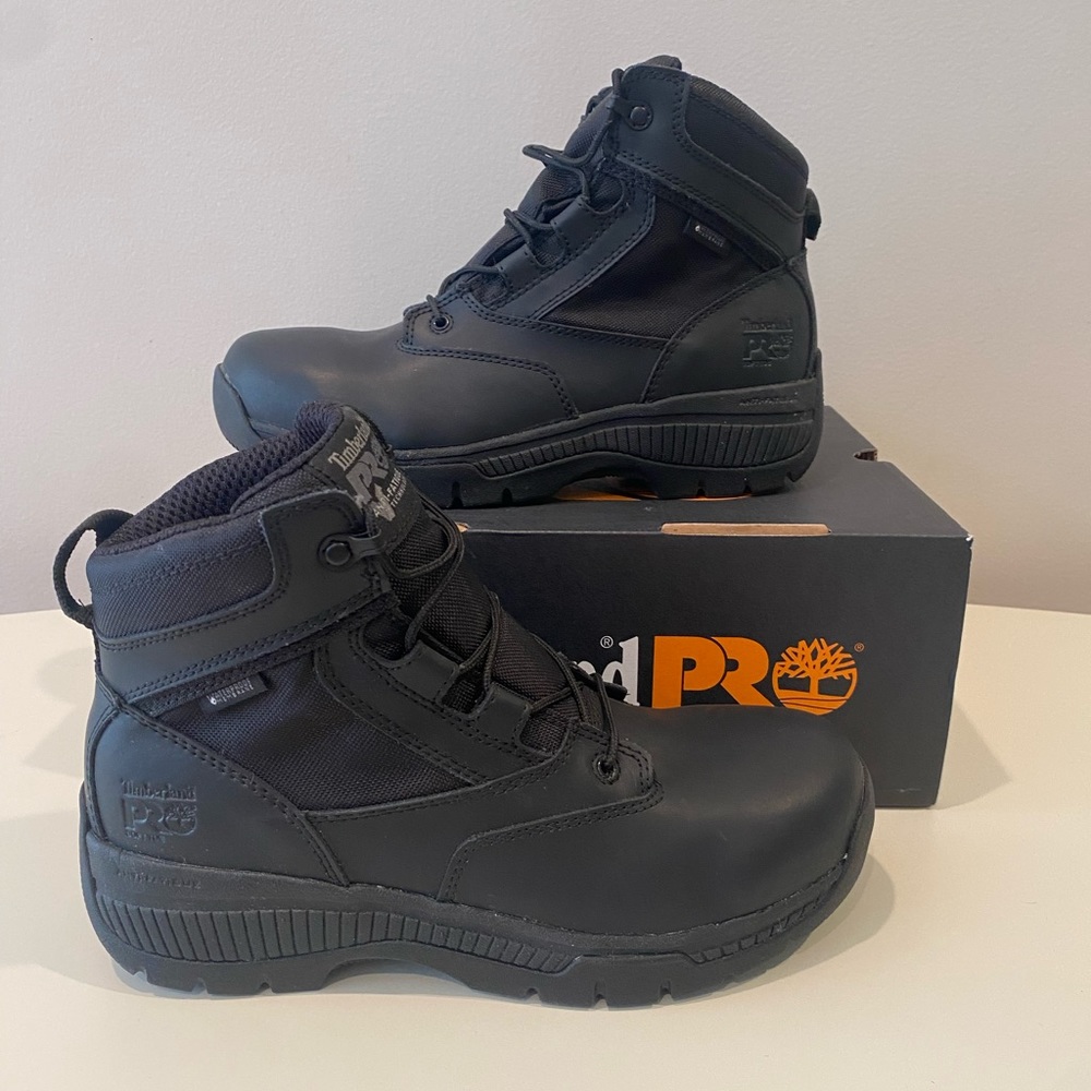 Timberland PRO Men's 6" Valor Soft-Toe Side-Zip Work Boot Size 7.5 New in Box